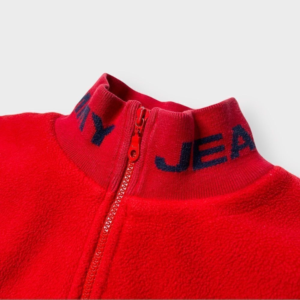 Vtg 90s Y2K Tommy Hilfiger 1/4 Zip Fleece Jacket, Big Logo Sweatshirt XL Sherpa - Picture 5 of 8